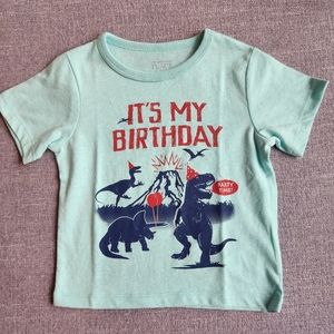 The Children's Place It's My Birthday Dinosaur short sleeve t-shirt
